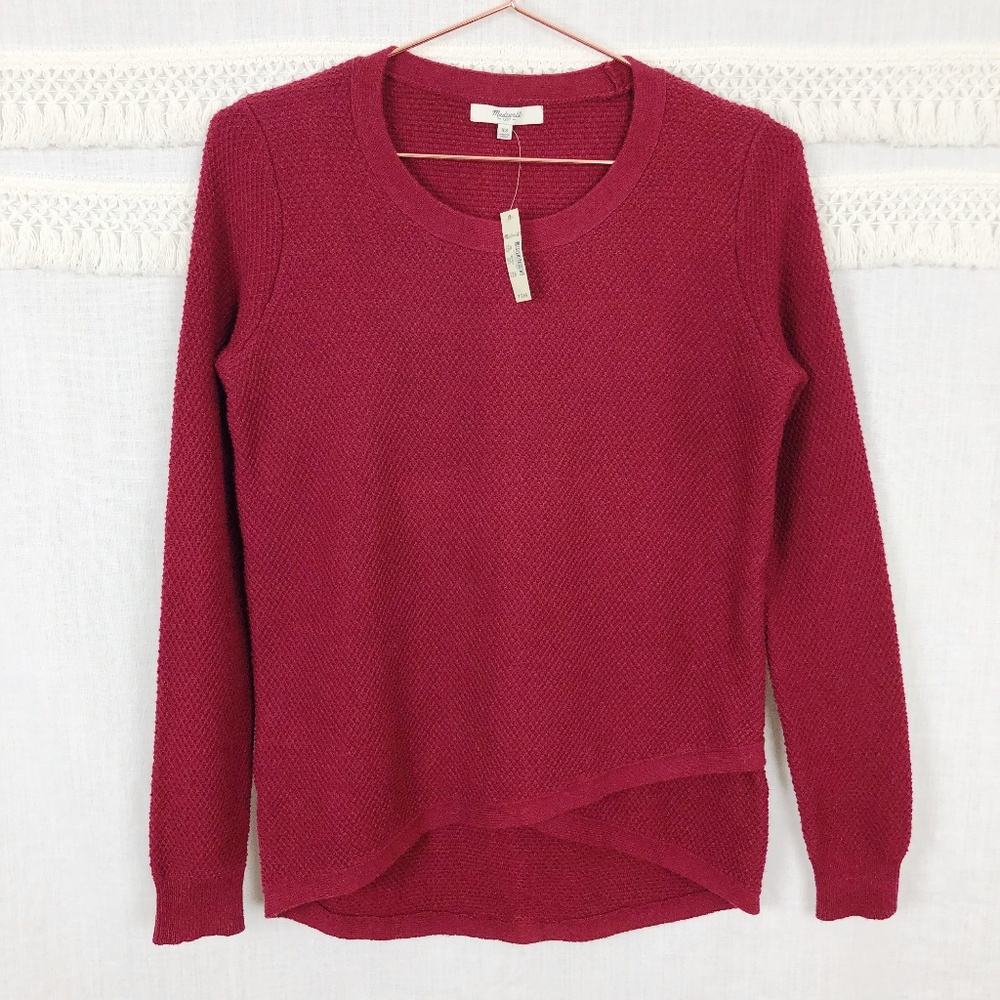 Madewell | Faux Wrap Pullover Sweater | NWT | XS